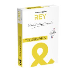Paper A4 white 80 g Rey Text & Graphics - ream of 500 sheets 