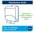 Distributeur chiffons Tork W4 bleu