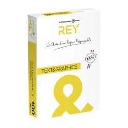 A4 paper white 100 g Rey Text & Graphics - Ream with 500 sheets