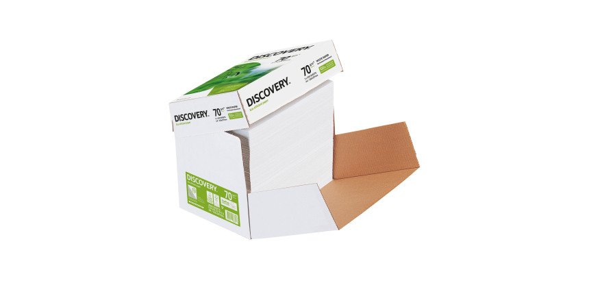 Papier A4 blanc 70 g Discovery - Boîte de 2500 feuilles