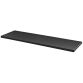 Set of 2 black shelves for tambour cabinet, width 120 cm