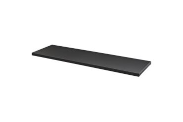 Lot de 2 tablettes noires en métal pour armoire à rideaux démontables largeur 120 cm