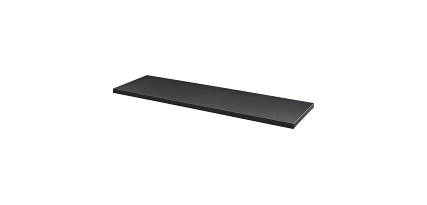 2er-Set schwarze Metallplatten für abnehmbare Rollladenschränke Klassisch und Dekor Breite 120 cm