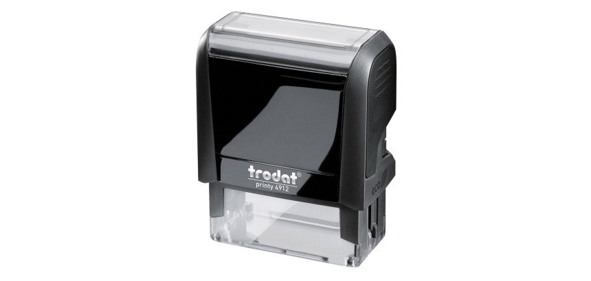 Tampon texte personnalisable Printy 4912 Trodat monochrome 4 lignes