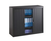 Armoire métal à rideaux démontable Classique H 100 x L 120 cm unicolore