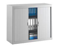 Armoire métal à rideaux démontable Classique H 100 x L 120 cm unicolore