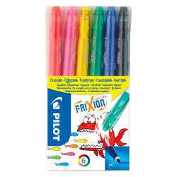 Feutres Pilot Frixion Colors couleurs assorties - Pochette de 6