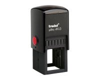 Trodat Printy 4923 sello con texto personalizable 6 líneas 30 x 30 mm monocromo