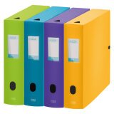 Filing boxes in plastic Elba Memphis back 8 cm assortment trendy colors 