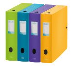 Boîte de classement plastique Oxford Memphis dos 8 cm couleurs assorties mode