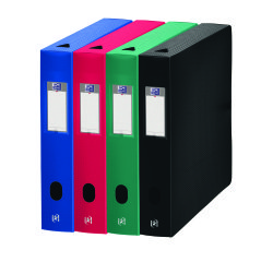 Boîte de classement plastique Oxford Memphis dos 6 cm couleurs assorties classiques