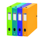 Boîte de classement plastique Oxford Memphis dos 6 cm couleurs assorties mode