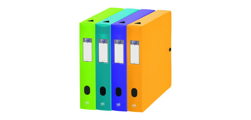 Klassifizierungsbox Plastik Elba Memphis Rücken 6 cm Sortiment von trendy Farben 