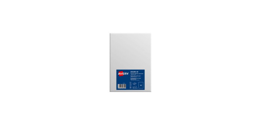 Labels A3 white frosted Avery A3L002-10 - 420 x 297 mm - sleeve of 10