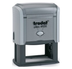 Trodat Printy 4928 Formato Grande sello con texto personalizable 7 líneas 60 x 33 mm monocromo
