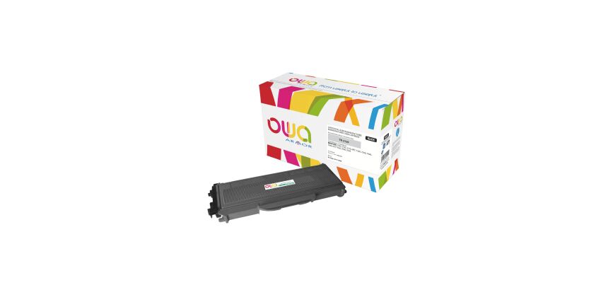 Toner Owa compatible Brother TN2120 noir pour imprimante laser