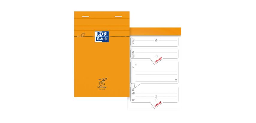 Bloc Oxford message 110 x 170 mm - 160 pages