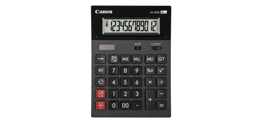 CALCULATRICE CANON AS-2200 - 12 chiffres