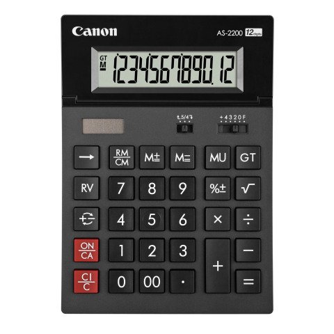 Calculadora Canon AS-2200 - 12 dígitos