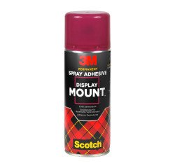 Aerosol glue Scotch display Remount permanent decorative