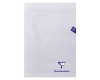 Cahier piqué Clairefontaine Mimesys - A4 21 x 29,7 cm - grands carreaux - 96 pages