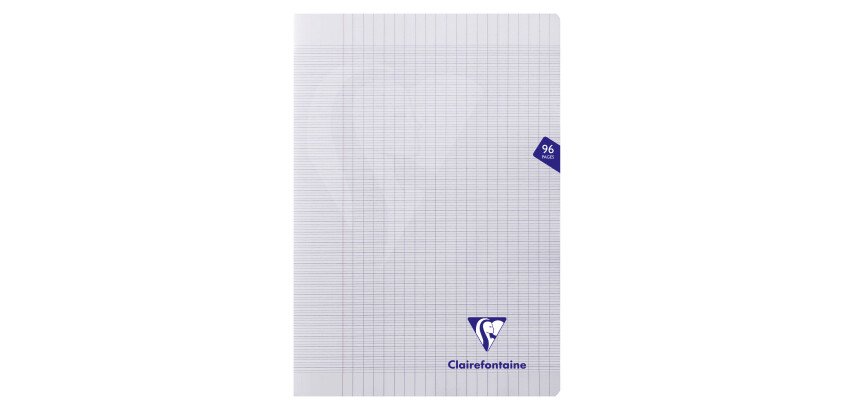 Cahier piqué Clairefontaine Mimesys A4 - 21 x 29,7 cm grands carreaux 96 pages