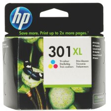 HP 301XL Cartucho original tricolor de alta capacidad (330 páginas)