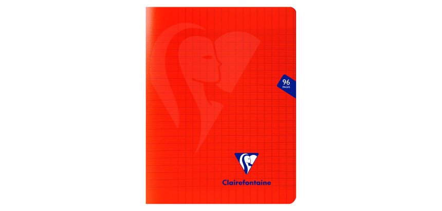 Cahier piqué Clairefontaine Mimesys - 17 x 22 cm - grands carreaux - 96 pages
