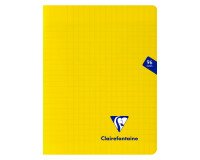 Cahier piqué Clairefontaine Mimesys - 17 x 22 cm - grands carreaux - 96 pages