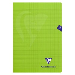 Cahier piqué Clairefontaine Mimesys - A4 21 x 29,7 cm - grands carreaux - 96 pages