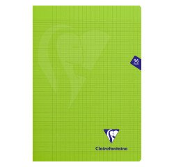 Cahier piqué Clairefontaine Mimesys - A4 21 x 29,7 cm - grands carreaux - 96 pages