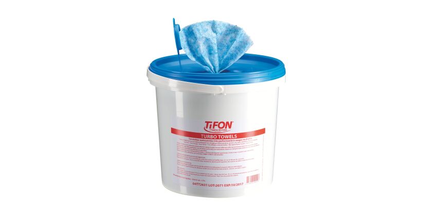 Lingettes imprégnées mains et surface Tifon - Boîte de 70 lingettes