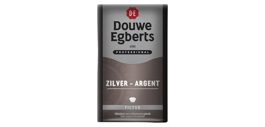 Pack of 250 g Douwe Egberts ground coffee 80% Arabica - 20% Mocha (silver)