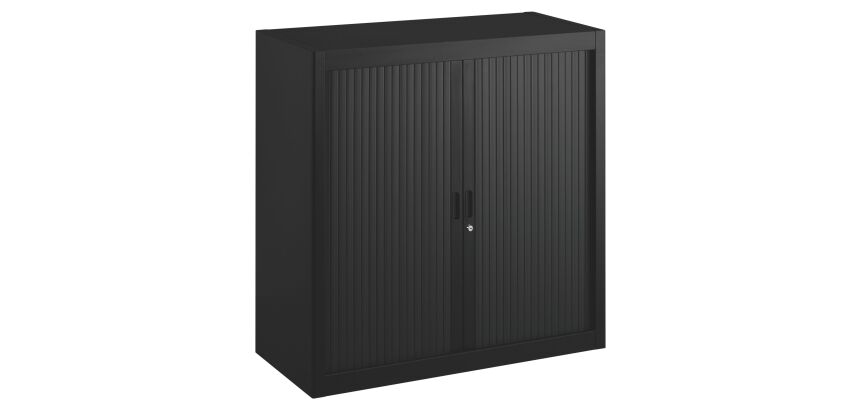 Armoire métal à rideaux démontable Classique H 100 x L 100 cm unicolore