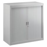 Armoire basse à rideaux démontable hauteur de comptoir 100 x 100 cm