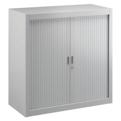 Armoire basse à rideaux démontable hauteur de comptoir 100 x 100 cm