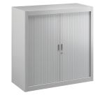 Armario de oficina metálico desmontable Clásico con puertas de persianas