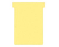 Fiches T standard 92 mm jaune le lot de 100