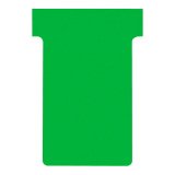T-shaped guide cards standard 60 mm, green 100pcs.