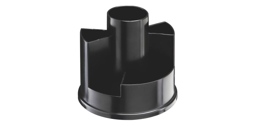 Pots à crayons plastique rotatif noir,  multi compartiment