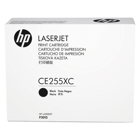 HP 55X CE255XC negro CONTRACT tóner reservado para contratos de pago por uso - alta capacidad
