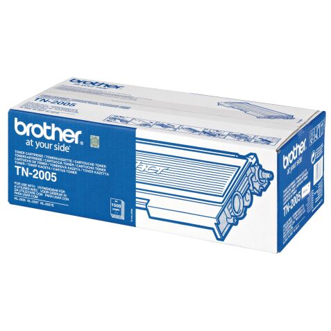 Brother TN-2005 tóner original negro de alta capacidad (1500 páginas)