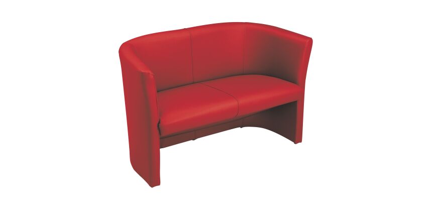 Zetel Premium 2 plaatsen vinyl rood