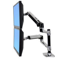 Bras support deux écrans Ergotron LX