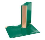 Cajetín de archivador plastificado lomo 7,5 cm A4 Bruneau verde