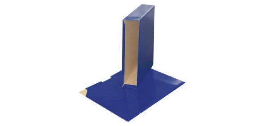 Cajetín de archivador plastificado lomo 7,5 cm Bruneau