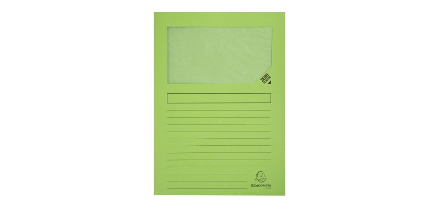 Chemises coin papier avec fenêtre Forever Exacompta - Paquet de 100