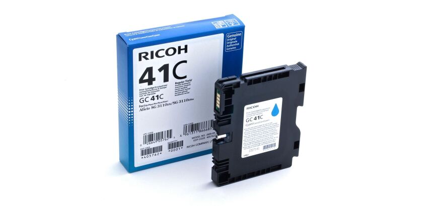 Cartouche Ricoh GC41 cartouches haute capacité couleurs séparées pour imprimante gel d'encre