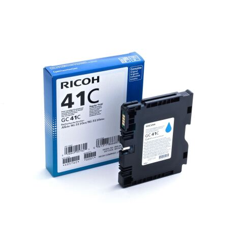 Cartucho Ricoh GC41 alta capacidad cian para impresora de tinta de gel