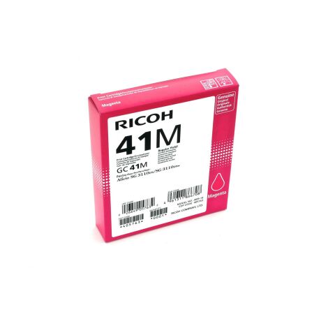 Cartucho Ricoh GC41 alta capacidad magenta para impresora de tinta de gel